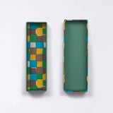 Pencils | Ichimatsu pattern | Hand-dyed Japanese paper pencil case made in Japan | Happiness letter series small item holder 【 Fuwa Market Original 】 Fuwa Market