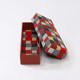 Pencils | Ichimatsu pattern | Hand-dyed Japanese paper pencil case made in Japan | Happiness letter series small item holder 【 Fuwa Market Original 】 Fuwa Market