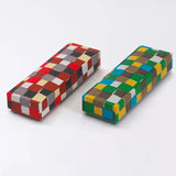 Pencils | Ichimatsu pattern | Hand-dyed Japanese paper pencil case made in Japan | Happiness letter series small item holder 【 Fuwa Market Original 】 Fuwa Market