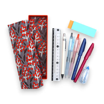 Pens | Nantenboku | Hand-dyed Japanese paper brush box made in Japan | Happiness pattern series small item holder 【 Fuwa Market Original 】 Fuwa Market