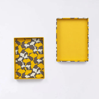 Adhesive Box Case | Silver Birch | Hand-Dyed Japanese Paper Brush Case Made in Japan | Happy Patterns Series Small Item Holder 【Fuwa Market Original 】 Fuwa Market