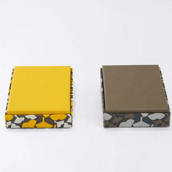 Adhesive Box Case | Silver Birch | Hand-Dyed Japanese Paper Brush Case Made in Japan | Happy Patterns Series Small Item Holder 【Fuwa Market Original 】 Fuwa Market