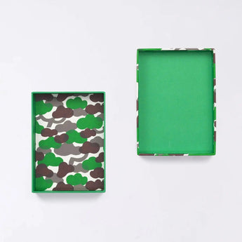 Sticker Box Case | Pine Tree Bark | Hand-dyed Japanese Paper Brush Box Made in Japan | Happy Pattern Series Small Item Holder 【 Fuwa Market Original 】 Fuwa Market