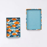 Sticker Box Case | Pine Tree Bark | Hand-dyed Japanese Paper Brush Box Made in Japan | Happy Pattern Series Small Item Holder 【 Fuwa Market Original 】 Fuwa Market