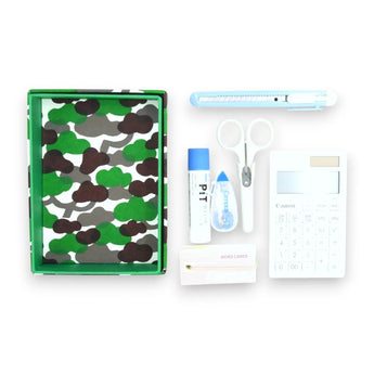 Sticker Box Case | Pine Tree Bark | Hand-dyed Japanese Paper Brush Box Made in Japan | Happy Pattern Series Small Item Holder 【 Fuwa Market Original 】 Fuwa Market