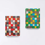 Sticker box case | Ichimatsu | Hand-dyed Japanese paper brush box made in Japan | Happy pattern series small item storage 【 Fuwa Market Original 】 Fuwa Market