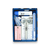 Sticker box case | Blue ocean wave pattern | Hand-dyed Japanese paper brush pen Japan-made | Happy pattern series Small item holder 【 Fuwa Market Original 】 Fuwa Market