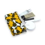 Gamaku (horizontal type / small) | Silver willow pattern | Hand-dyed raw fabric Umbrella cloth 100% silk Japanese wallet pouch wallet pouch Made in Japan | Kyoto craftsman workmanship 【 Fuwa Market Original 】 Fuwa Market