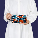 Gamaku (horizontal type / small) | Matsukawa | Hand-dyed raw fabric Umbrella cloth 100% cotton Japanese wallet pouch wallet pouch Made in Japan | Kyoto artisan craftsmanship 【 Fuwa Market Original 】 Fuwa Market