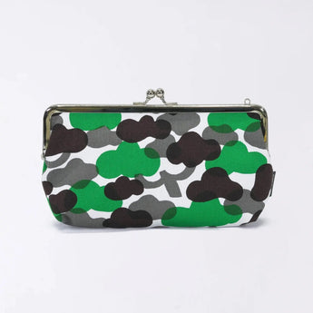 Gamaku (horizontal type / small) | Matsukawa | Hand-dyed raw fabric Umbrella cloth 100% cotton Japanese wallet pouch wallet pouch Made in Japan | Kyoto artisan craftsmanship 【 Fuwa Market Original 】 Fuwa Market