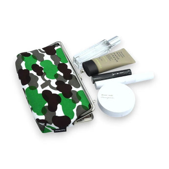 Gamaku (horizontal type / small) | Matsukawa | Hand-dyed raw fabric Umbrella cloth 100% cotton Japanese wallet pouch wallet pouch Made in Japan | Kyoto artisan craftsmanship 【 Fuwa Market Original 】 Fuwa Market