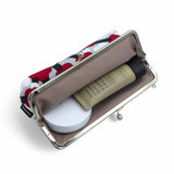 Gamaku (horizontal type / small) | Umebayashi | Hand-dyed fabric, umbrella cloth, 100% silk, Japanese traditional fabric, pouch, wallet pouch, made in Japan | Kyoto artisan craftsmanship 【 Fuwa Market Original 】 Fuwa Market