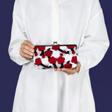 Gamaku (horizontal type / small) | Umebayashi | Hand-dyed fabric, umbrella cloth, 100% silk, Japanese traditional fabric, pouch, wallet pouch, made in Japan | Kyoto artisan craftsmanship 【 Fuwa Market Original 】 Fuwa Market