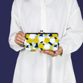 Gamaku (horizontal type / small) | Umebayashi | Hand-dyed fabric, umbrella cloth, 100% silk, Japanese traditional fabric, pouch, wallet pouch, made in Japan | Kyoto artisan craftsmanship 【 Fuwa Market Original 】 Fuwa Market