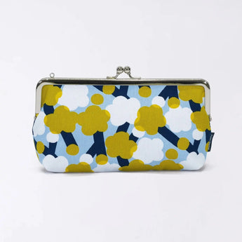 Gamaku (horizontal type / small) | Umebayashi | Hand-dyed fabric, umbrella cloth, 100% silk, Japanese traditional fabric, pouch, wallet pouch, made in Japan | Kyoto artisan craftsmanship 【 Fuwa Market Original 】 Fuwa Market