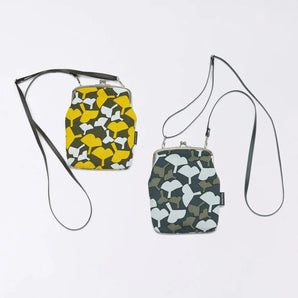 Gama mouth (vertical type / large) | Ginbai stick | Hand-dyed umbrella cloth, small shoulder bag, made in Japan | Kyoto craftsman workmanship 【Fuwa Market Original 】 Fuwa Market