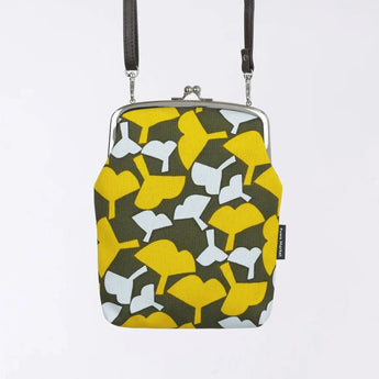 Gama mouth (vertical type / large) | Ginbai stick | Hand-dyed umbrella cloth, small shoulder bag, made in Japan | Kyoto craftsman workmanship 【Fuwa Market Original 】 Fuwa Market