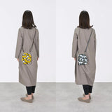 Gama mouth (vertical type / large) | Ginbai stick | Hand-dyed umbrella cloth, small shoulder bag, made in Japan | Kyoto craftsman workmanship 【Fuwa Market Original 】 Fuwa Market