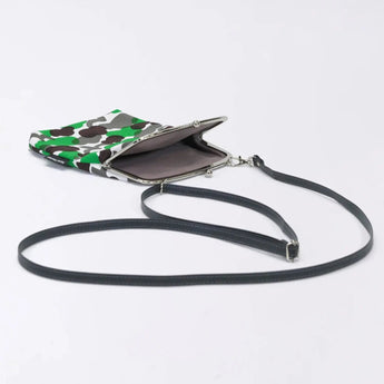 Gamaku (vertical type / large) | Matsukawa | Hand-dyed umbrella cloth smartphone holder Japan-made | Kyoto artisan craftsmanship 【 Fuwa Market Original 】 Fuwa Market