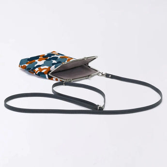 Gamaku (vertical type / large) | Matsukawa | Hand-dyed umbrella cloth smartphone holder Japan-made | Kyoto artisan craftsmanship 【 Fuwa Market Original 】 Fuwa Market