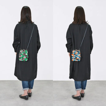 Gamaku (vertical type / large) | Matsukawa | Hand-dyed umbrella cloth smartphone holder Japan-made | Kyoto artisan craftsmanship 【 Fuwa Market Original 】 Fuwa Market