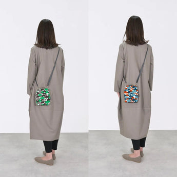 Gamaku (vertical type / large) | Matsukawa | Hand-dyed umbrella cloth smartphone holder Japan-made | Kyoto artisan craftsmanship 【 Fuwa Market Original 】 Fuwa Market