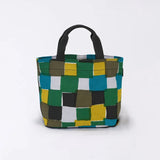 Tote Bag (Horizontal Type) | Ichimatsu | Hand-dyed Raw Fabric Umbrella Cloth 100% Cotton Bag Made in Japan | Kyoto Craftsman Workmanship 【Fuwa Market Original 】 Fuwa Market