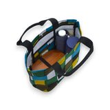 Tote Bag (Horizontal Type) | Ichimatsu | Hand-dyed Raw Fabric Umbrella Cloth 100% Cotton Bag Made in Japan | Kyoto Craftsman Workmanship 【Fuwa Market Original 】 Fuwa Market