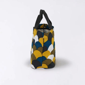 Tote Bag (Horizontal Type) | Aomori Wave Pattern | Hand-Dyed Fabric, 100% Cotton Canvas Bag, Made in Japan | Kyoto Craftsman Workmanship 【Fuwa Market Original 】 Fuwa Market