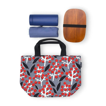 Tote Bag (Horizontal Type) | Nantenboku | Hand-dyed Raw Fabric Umbrella Cloth 100% Cotton Bag Made in Japan | Kyoto Artisan Workmanship 【Fuwa Market Original】 Fuwa Market