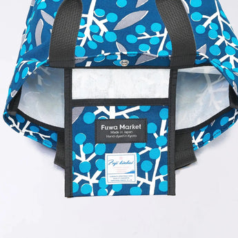 Tote Bag (Horizontal Type) | Nantenboku | Hand-dyed Raw Fabric Umbrella Cloth 100% Cotton Bag Made in Japan | Kyoto Artisan Workmanship 【Fuwa Market Original】 Fuwa Market