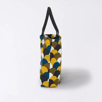 Tote Bag (Vertical Type) | Aoba Nami Yaki | Hand-dyed Fabric, Canvas, 100% Cotton, Bag, Made in Japan | Kyoto Artisan Workmanship 【Fuwa Market Original 】 Fuwa Market