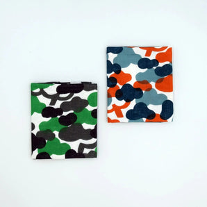 Hankachi | Matsukawa | Hand-dyed fabric Umbrella cloth 100% cotton yarn Soft towel Double gauze Made in Japan | Pattern of happiness 【 Fuwa Market Original 】 Fuwa Market