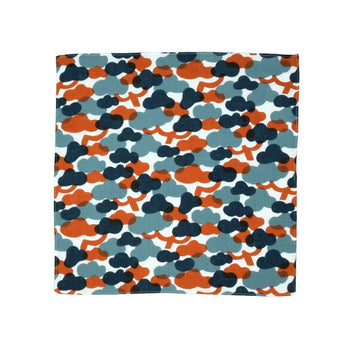 Hankachi | Matsukawa | Hand-dyed fabric Umbrella cloth 100% cotton yarn Soft towel Double gauze Made in Japan | Pattern of happiness 【 Fuwa Market Original 】 Fuwa Market