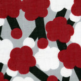 Hankachi | Plum pattern | Hand-dyed fabric, 100% cotton, gauze, soft towel, double gauze, made in Japan | Pattern of happiness 【 Fuwa Market Original 】 Fuwa Market