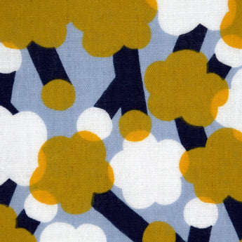 Hankachi | Plum pattern | Hand-dyed fabric, 100% cotton, gauze, soft towel, double gauze, made in Japan | Pattern of happiness 【 Fuwa Market Original 】 Fuwa Market