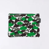 Flat pouch | Matsukawa | Hand-dyed fabric Umbrella cloth 100% cotton pouch Made in Japan | Happiness pattern 【 Fuwa Market Original 】 Fuwa Market