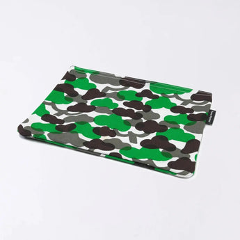 Flat pouch | Matsukawa | Hand-dyed fabric Umbrella cloth 100% cotton pouch Made in Japan | Happiness pattern 【 Fuwa Market Original 】 Fuwa Market