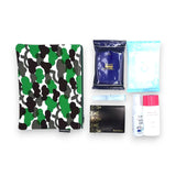 Flat pouch | Matsukawa | Hand-dyed fabric Umbrella cloth 100% cotton pouch Made in Japan | Happiness pattern 【 Fuwa Market Original 】 Fuwa Market