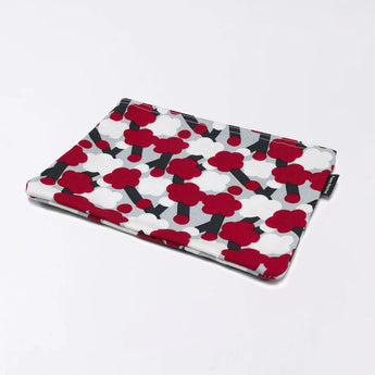 Flat pouch | Plum pattern | Hand-dyed fabric Umbrella cloth 100% cotton Pouch Made in Japan | Pattern of happiness 【 Fuwa Market Original 】 Fuwa Market