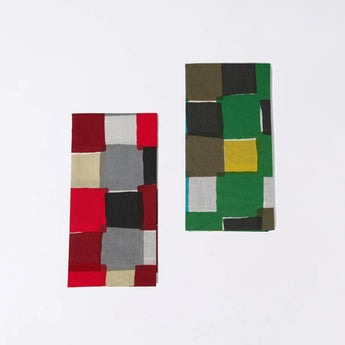 Tegugui | Ichimatsu | Hand-dyed fabric Tegugui 100% cotton Made in Japan | Kyoto artisan craftsmanship 【Fuwa Market Original 】 Fuwa Market