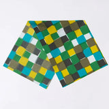 Tegugui | Ichimatsu | Hand-dyed fabric Tegugui 100% cotton Made in Japan | Kyoto artisan craftsmanship 【Fuwa Market Original 】 Fuwa Market