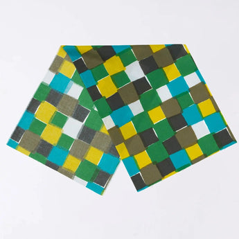 Tegugui | Ichimatsu | Hand-dyed fabric Tegugui 100% cotton Made in Japan | Kyoto artisan craftsmanship 【Fuwa Market Original 】 Fuwa Market