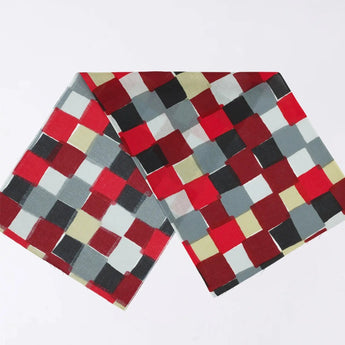 Tegugui | Ichimatsu | Hand-dyed fabric Tegugui 100% cotton Made in Japan | Kyoto artisan craftsmanship 【Fuwa Market Original 】 Fuwa Market