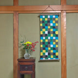 Tegugui | Ichimatsu | Hand-dyed fabric Tegugui 100% cotton Made in Japan | Kyoto artisan craftsmanship 【Fuwa Market Original 】 Fuwa Market