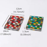 Goshuincho | Large size (B6) | Ichimatsu pattern | Hand-dyed Japanese paper Goshuincho Snake stomach style Made in Japan | Kyoto artisan craftsmanship 【Fuwa Market Original 】 Fuwa Market