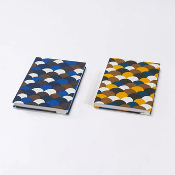 Goshuincho | Large size (B6) | Seikaiha wave pattern | Hand-dyed Japanese paper Goshuincho Serpent stomach style Made in Japan | Kyoto artisan crafted 【 Fuwa Market Original 】 Fuwa Market