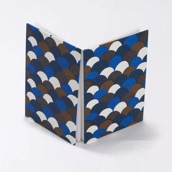 Goshuincho | Large size (B6) | Seikaiha wave pattern | Hand-dyed Japanese paper Goshuincho Serpent stomach style Made in Japan | Kyoto artisan crafted 【 Fuwa Market Original 】 Fuwa Market