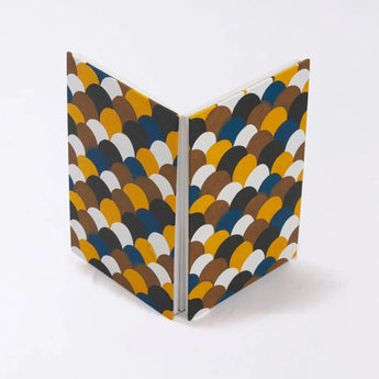 Goshuincho | Large size (B6) | Seikaiha wave pattern | Hand-dyed Japanese paper Goshuincho Serpent stomach style Made in Japan | Kyoto artisan crafted 【 Fuwa Market Original 】 Fuwa Market