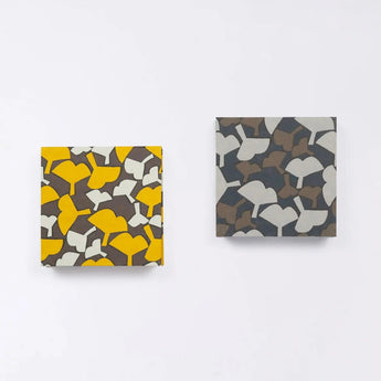 Memo pad | Ginza paper | Hand-dyed Japanese paper block memo pad made in Japan | Happy pattern series Stationery 【 Fuwa Market Original 】 Fuwa Market